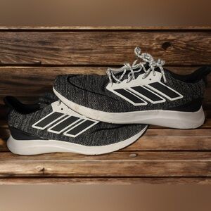 Adidas Black and White Sneakers with Sleek Design